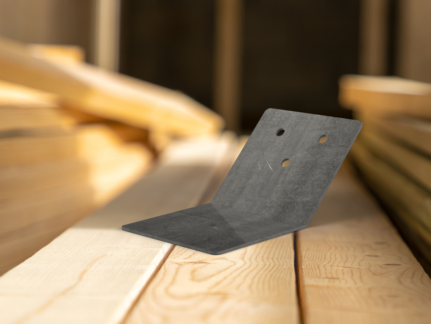 45 Degree Standard Bracket for 4" Post - Wood Post Brackets - construction brackets - brackets for post and beam construction - beam supports - post support - timber frame brackets - barndominium brackets - exposed beam brackets