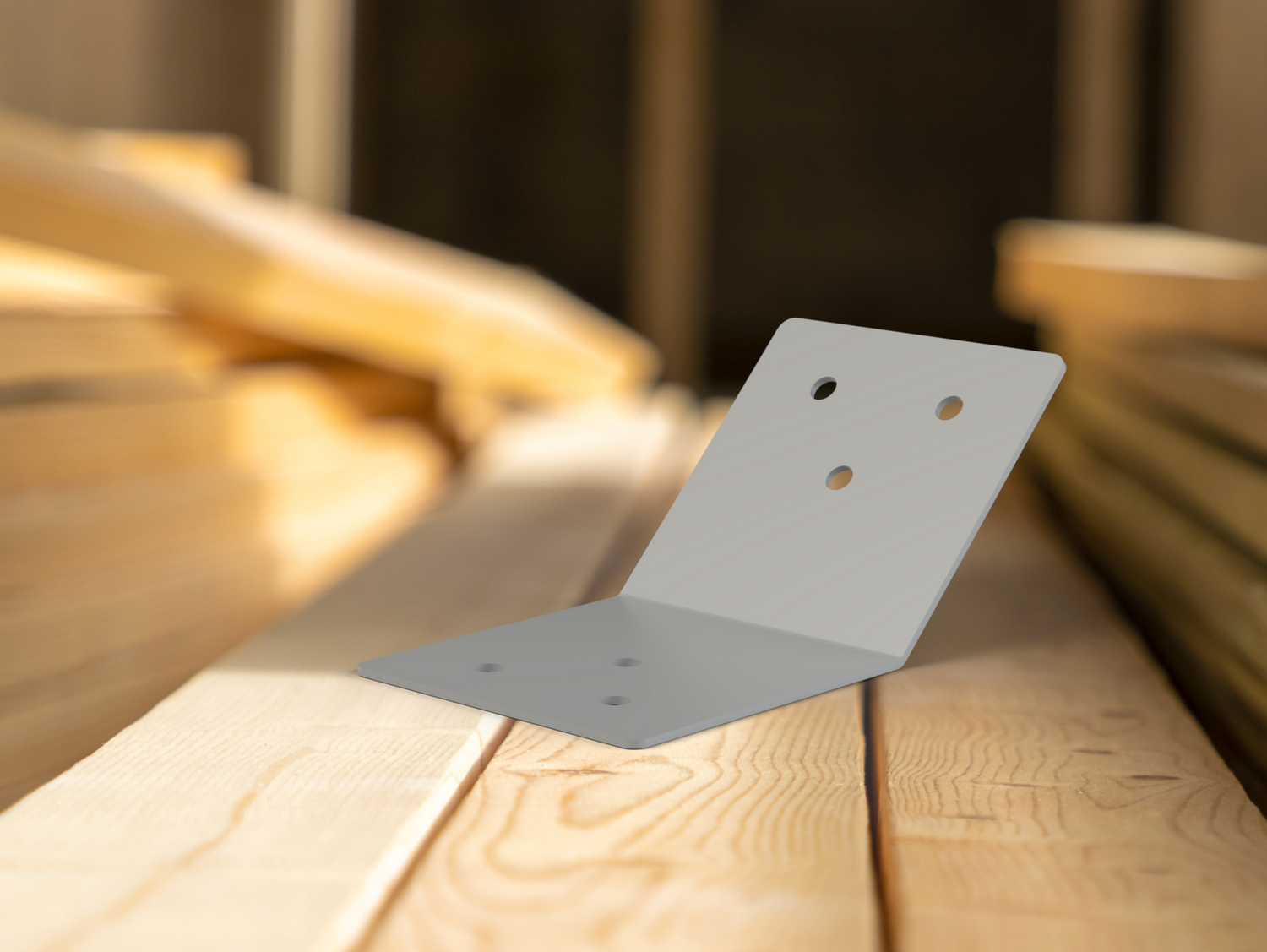 45 Degree Standard Bracket for 4" Post - Wood Post Brackets - construction brackets - brackets for post and beam construction - beam supports - post support - timber frame brackets - barndominium brackets - exposed beam brackets