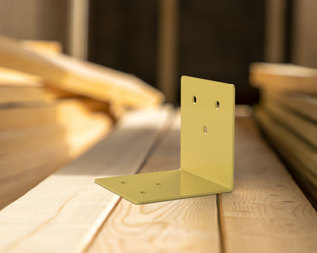 90 Degree Standard Bracket for 4" Post - Wood Post Brackets - construction brackets - brackets for post and beam construction - beam supports - post support - timber frame brackets - barndominium brackets - exposed beam brackets