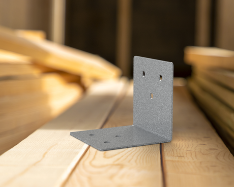 90 Degree Standard Bracket for 4" Post - Wood Post Brackets - construction brackets - brackets for post and beam construction - beam supports - post support - timber frame brackets - barndominium brackets - exposed beam brackets