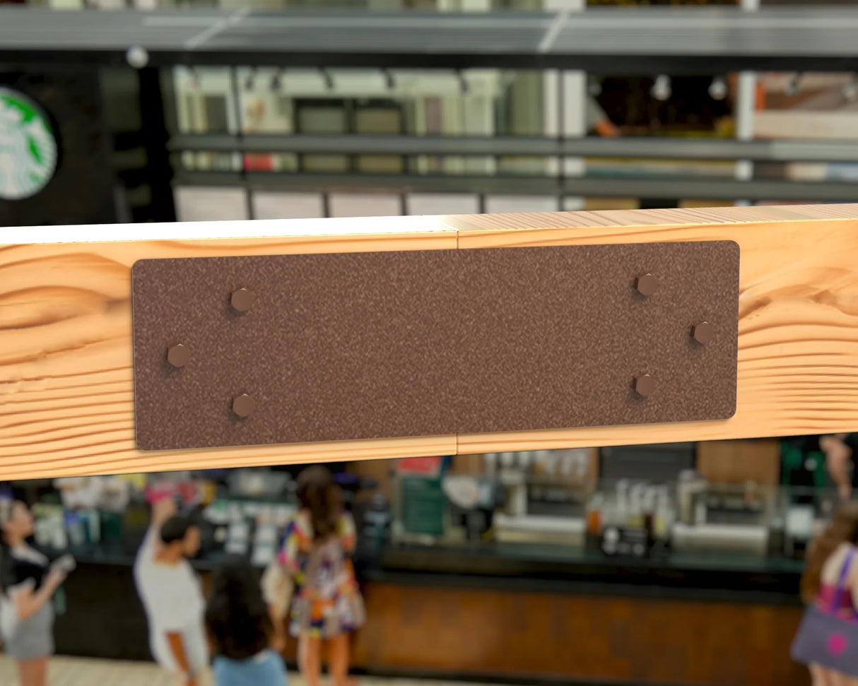 Standard Brackets for 8"x8" Dimensional Wood Post - Madison Iron and Wood