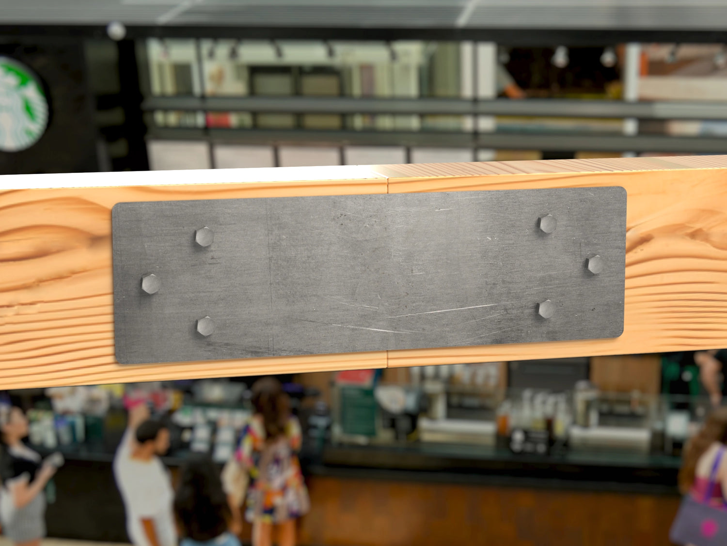 Straight Bracket - Standard Style - For 8 Inch Lumber - Wood Post Brackets - construction brackets - brackets for post and beam construction - beam supports - post support - timber frame brackets - barndominium brackets - exposed beam brackets