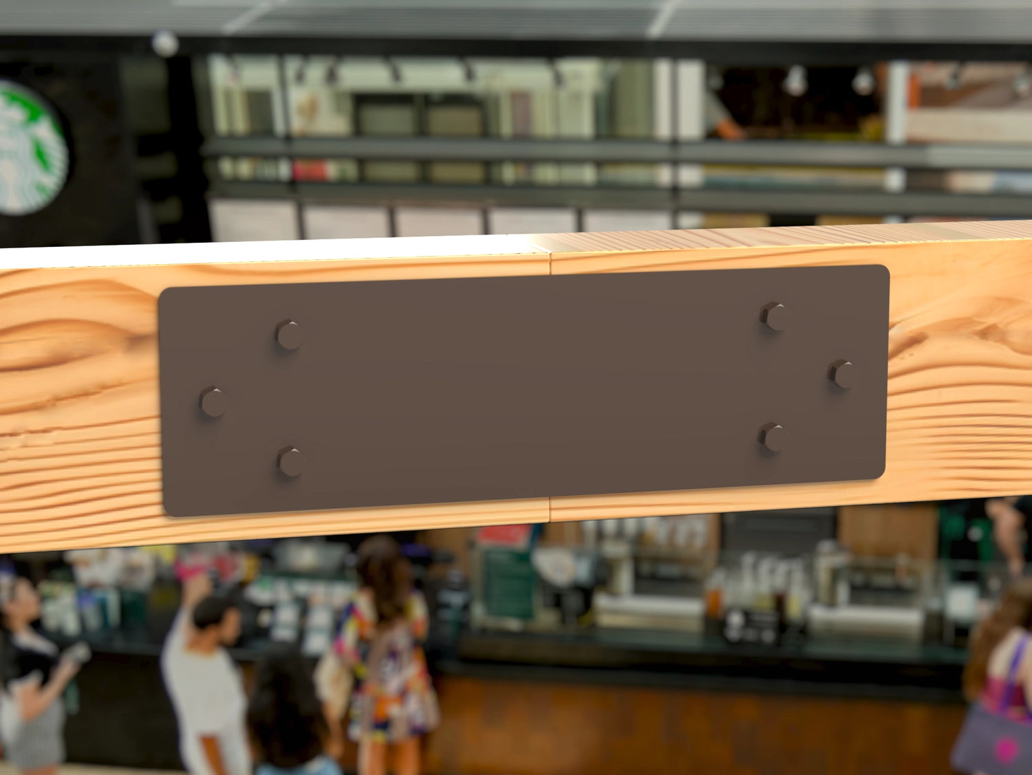 Straight Bracket - Standard Style - For 8 Inch Lumber - Wood Post Brackets - construction brackets - brackets for post and beam construction - beam supports - post support - timber frame brackets - barndominium brackets - exposed beam brackets