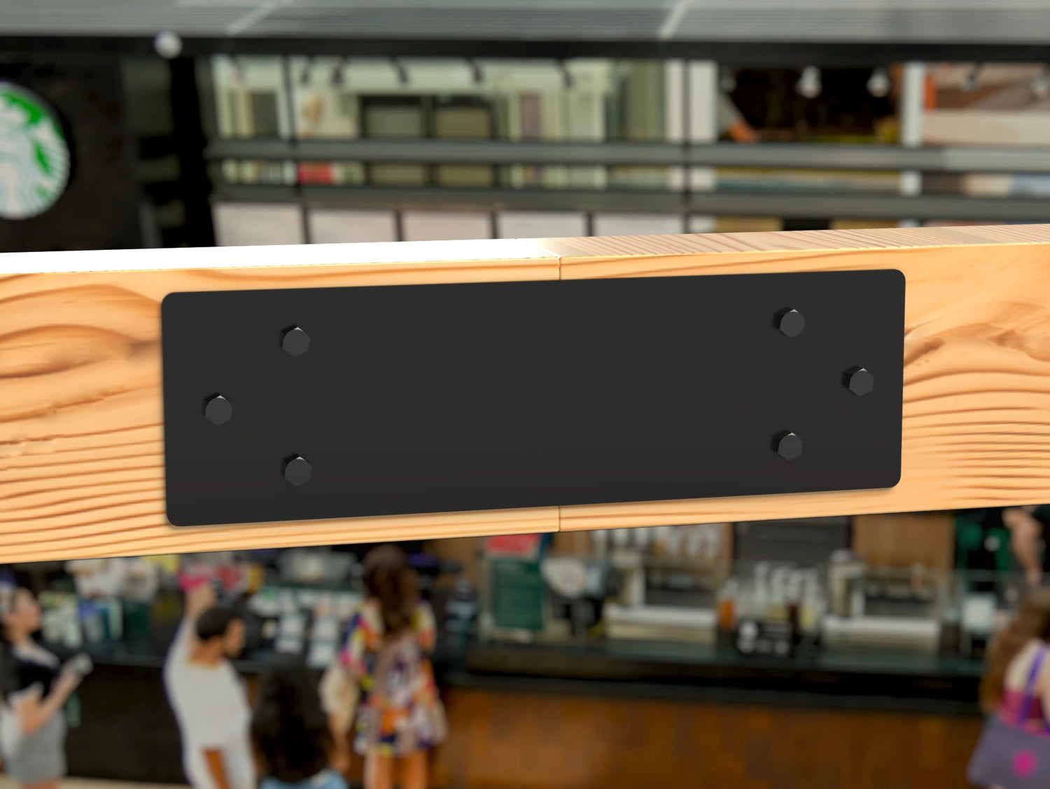 Straight Bracket - Standard Style - For 8 Inch Lumber - Wood Post Brackets - construction brackets - brackets for post and beam construction - beam supports - post support - timber frame brackets - barndominium brackets - exposed beam brackets