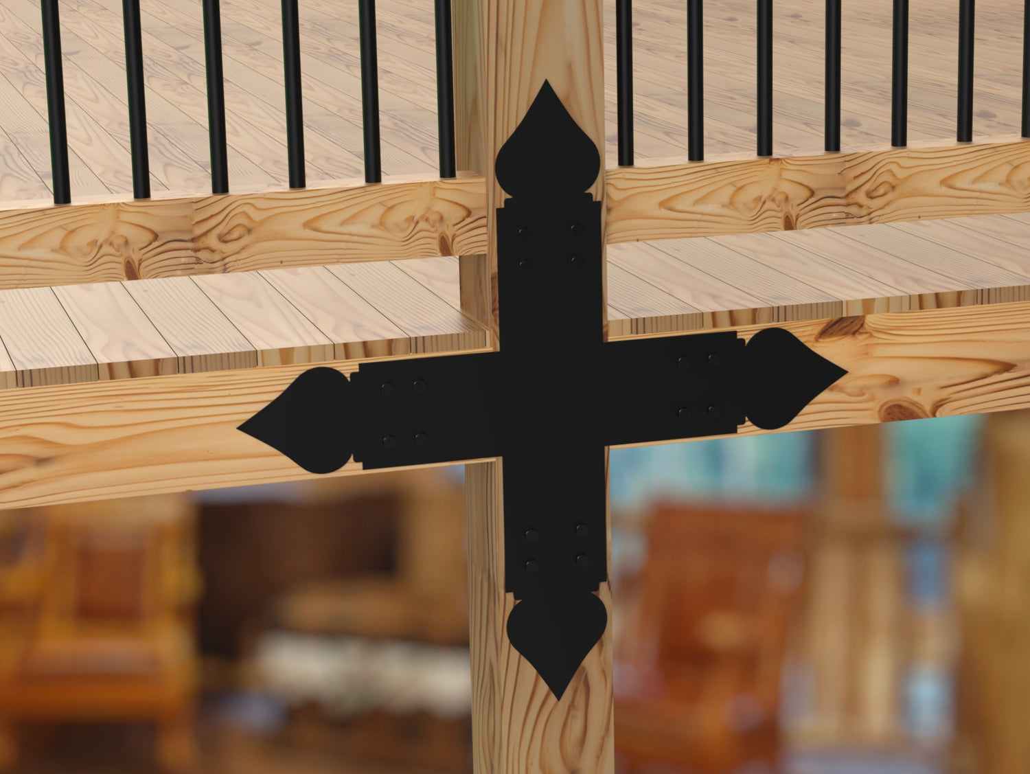 X Bracket - Spade Style - For 8 Inch Lumber - Wood Post Brackets - construction brackets - brackets for post and beam construction - beam supports - post support - timber frame brackets - barndominium brackets - exposed beam brackets