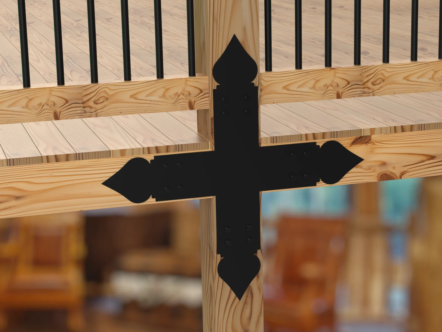 Spade Brackets For 4x4 Dimensional Lumber - Madison Iron and Wood