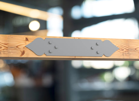 Straight Bracket - Spade Style - For 8 Inch Lumber - Wood Post Brackets - construction brackets - brackets for post and beam construction - beam supports - post support - timber frame brackets - barndominium brackets - exposed beam brackets
