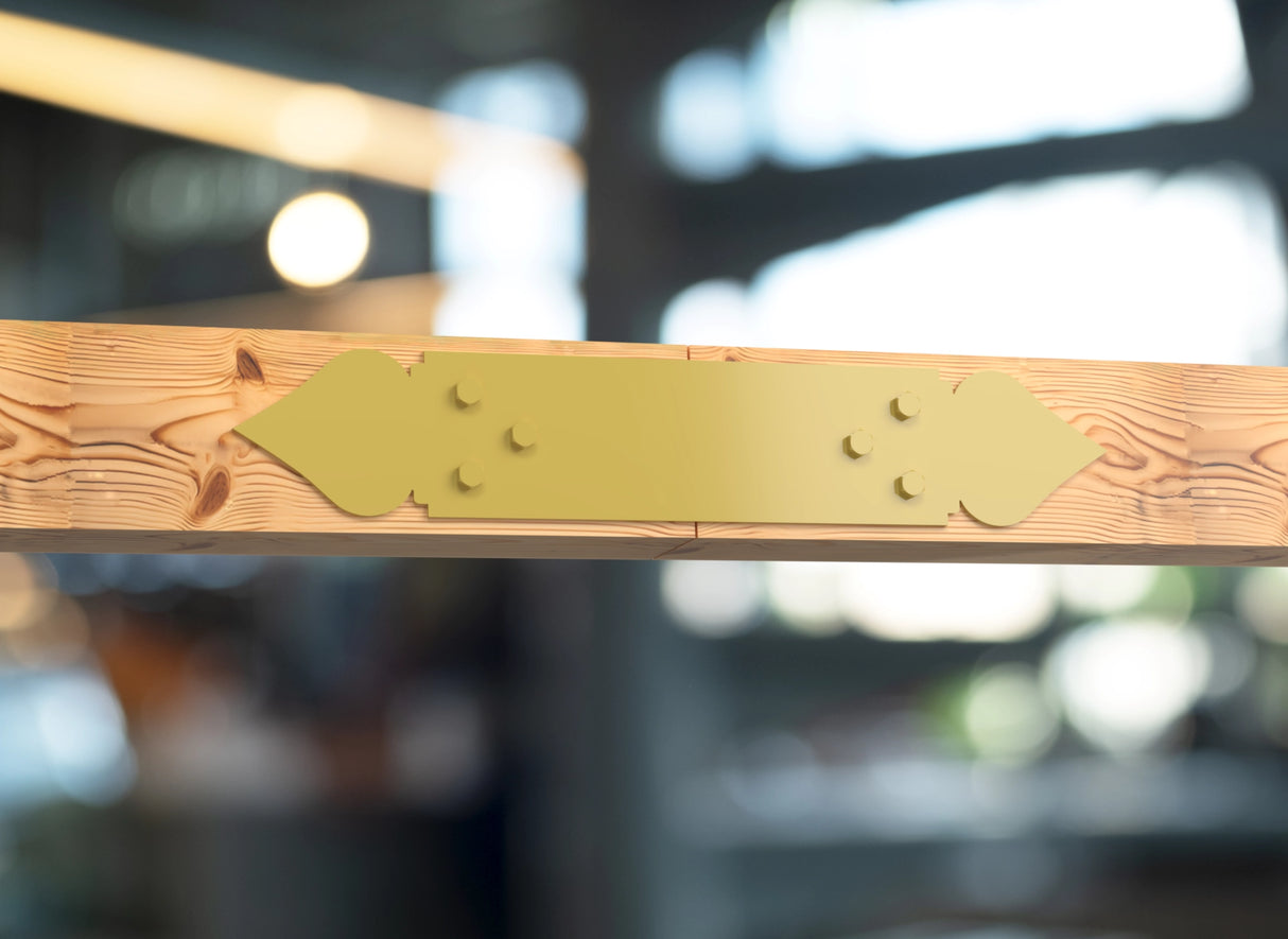 Straight Bracket - Spade Style - For 6 Inch Lumber - Wood Post Brackets - construction brackets - brackets for post and beam construction - beam supports - post support - timber frame brackets - barndominium brackets - exposed beam brackets