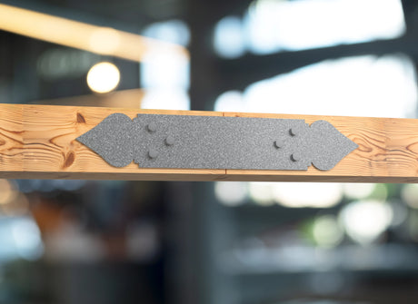 Straight Bracket - Spade Style - For 8 Inch Lumber - Wood Post Brackets - construction brackets - brackets for post and beam construction - beam supports - post support - timber frame brackets - barndominium brackets - exposed beam brackets