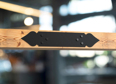 Straight Bracket - Spade Style - For 8 Inch Lumber - Wood Post Brackets - construction brackets - brackets for post and beam construction - beam supports - post support - timber frame brackets - barndominium brackets - exposed beam brackets