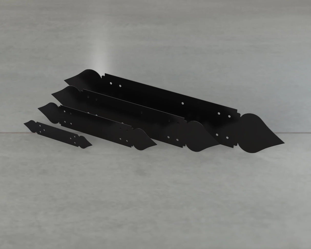 Spade Style Straight Brackets - Various Sizes - Wood Post Brackets - construction brackets - brackets for post and beam construction - beam supports - post support - timber frame brackets - barndominium brackets - exposed beam brackets