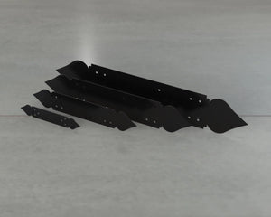 Spade Style Straight Brackets - Various Sizes - Wood Post Brackets - construction brackets - brackets for post and beam construction - beam supports - post support - timber frame brackets - barndominium brackets - exposed beam brackets