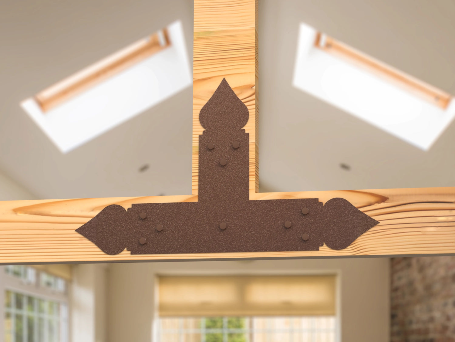 T Bracket - Spade Style - For 8 Inch Lumber - Wood Post Brackets - construction brackets - brackets for post and beam construction - beam supports - post support - timber frame brackets - barndominium brackets - exposed beam brackets