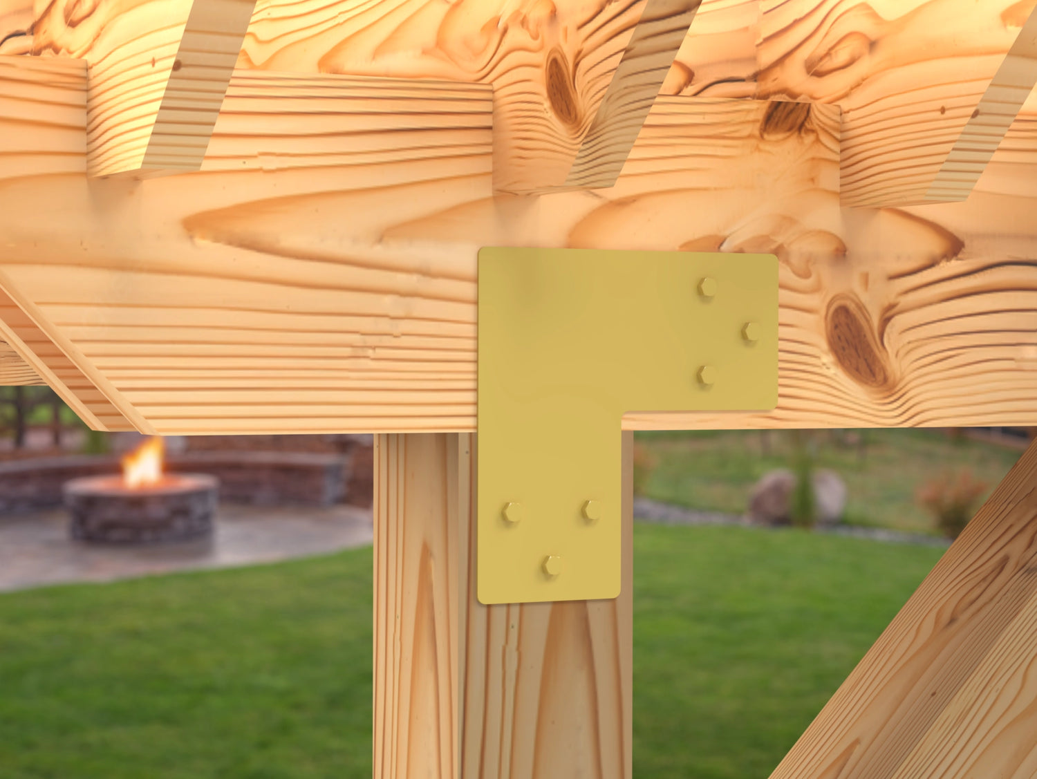 L Bracket - Standard Style - For 8 Inch Lumber - Wood Post Brackets - construction brackets - brackets for post and beam construction - beam supports - post support - timber frame brackets - barndominium brackets - exposed beam brackets