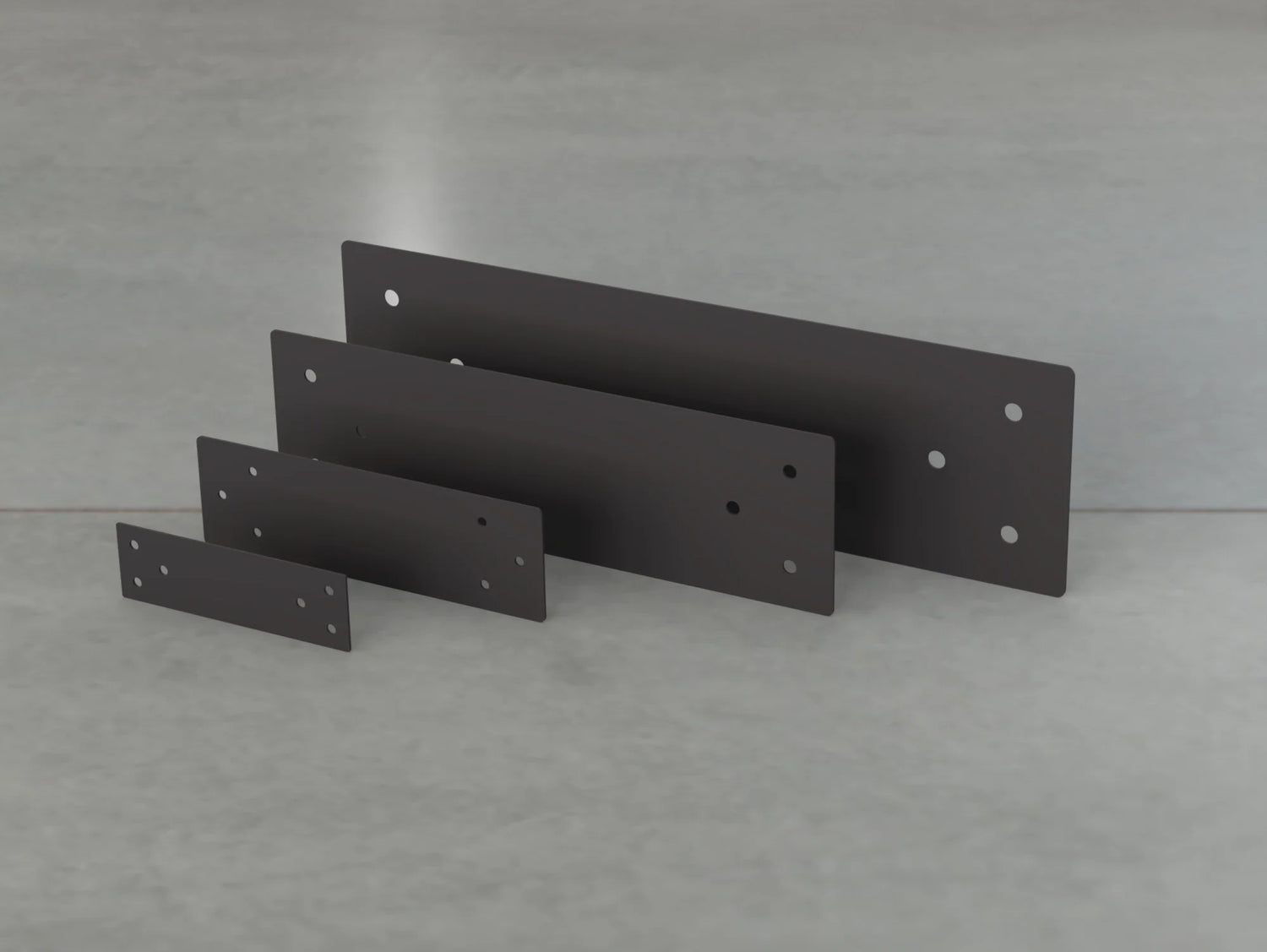Standard Style Straight Brackets - Various Sizes - Wood Post Brackets - construction brackets - brackets for post and beam construction - beam supports - post support - timber frame brackets - barndominium brackets - exposed beam brackets