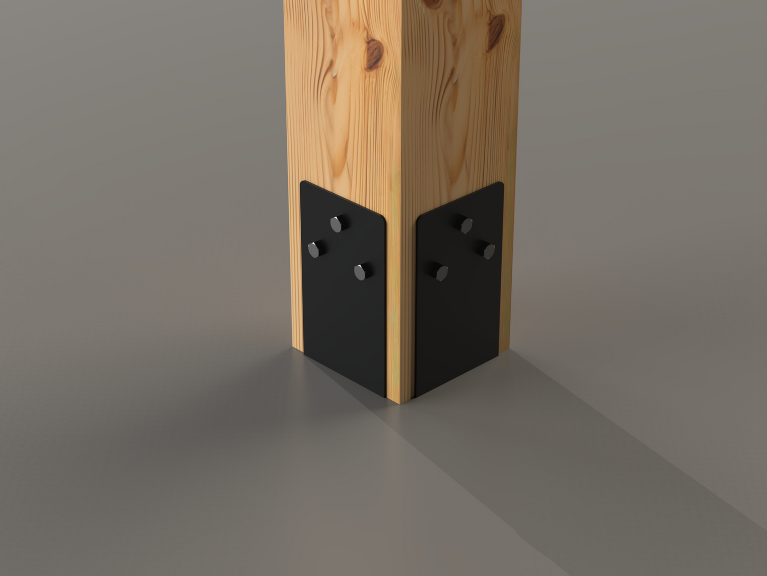 Decorative Post Base Plates (Pack of 2) - Standard Style - Wood Post Brackets - construction brackets - brackets for post and beam construction - beam supports - post support - timber frame brackets - post frame buildings - barndominium brackets - exposed beam brackets