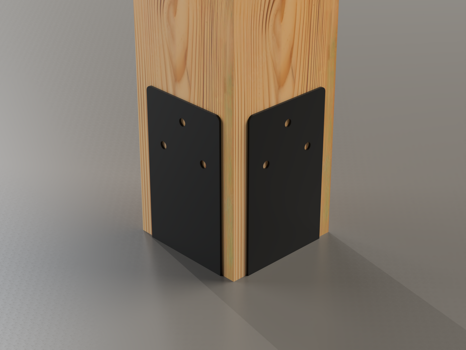 Decorative Post Base Plates (Pack of 2) - Standard Style - Wood Post Brackets - construction brackets - brackets for post and beam construction - beam supports - post support - timber frame brackets - post frame buildings - barndominium brackets - exposed beam brackets