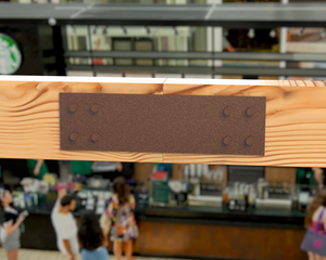 Straight Bracket - Industrial Style - 8 Inch Lumber - Wood Post Brackets - construction brackets - brackets for post and beam construction - beam supports - post support - timber frame brackets - barndominium brackets - exposed beam brackets