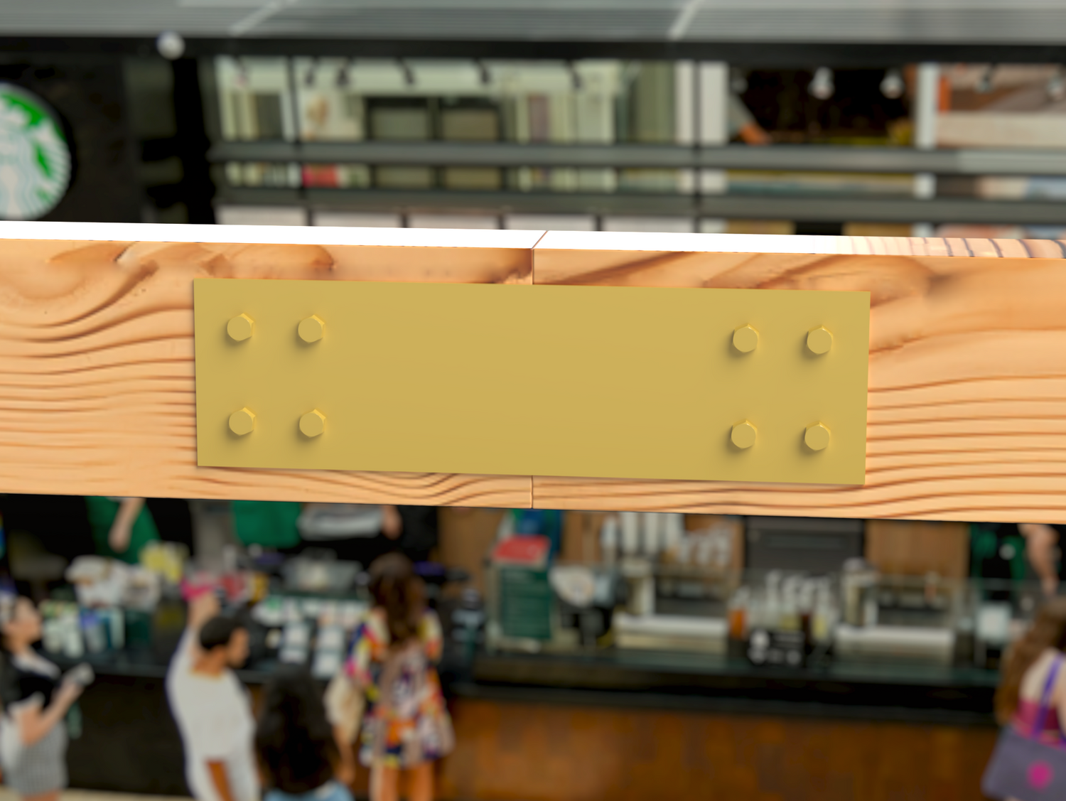 Straight Bracket - Industrial Style - 8 Inch Lumber - Wood Post Brackets - construction brackets - brackets for post and beam construction - beam supports - post support - timber frame brackets - barndominium brackets - exposed beam brackets