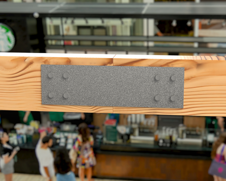 Straight Bracket - Industrial Style - 8 Inch Lumber - Wood Post Brackets - construction brackets - brackets for post and beam construction - beam supports - post support - timber frame brackets - barndominium brackets - exposed beam brackets