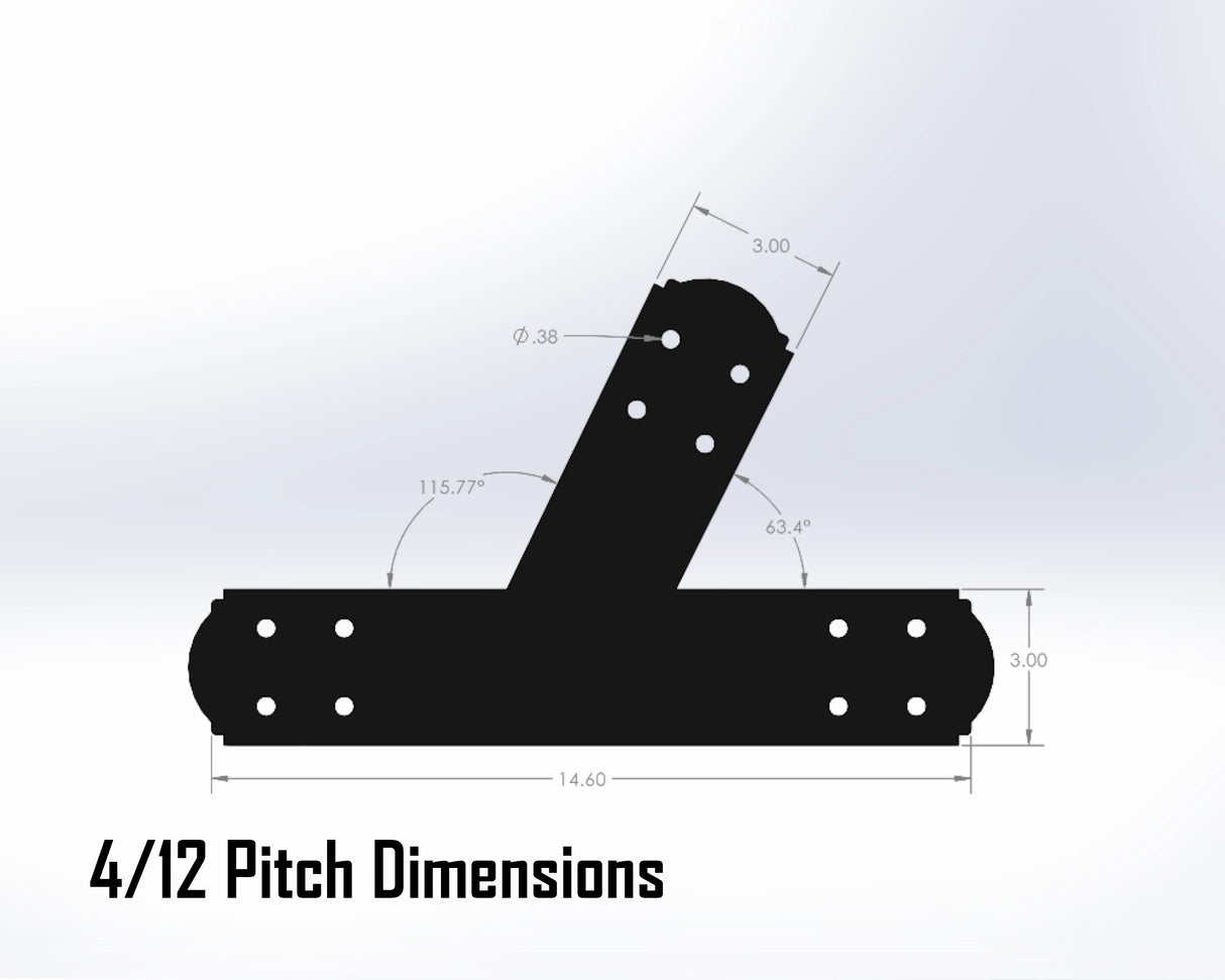 Web Truss Bracket Set - Crowned Style - For 4 Inch Lumber - Wood Post Brackets - construction brackets - brackets for post and beam construction - beam supports - post support - timber frame brackets - post frame buildings - barndominium brackets - exposed beam brackets