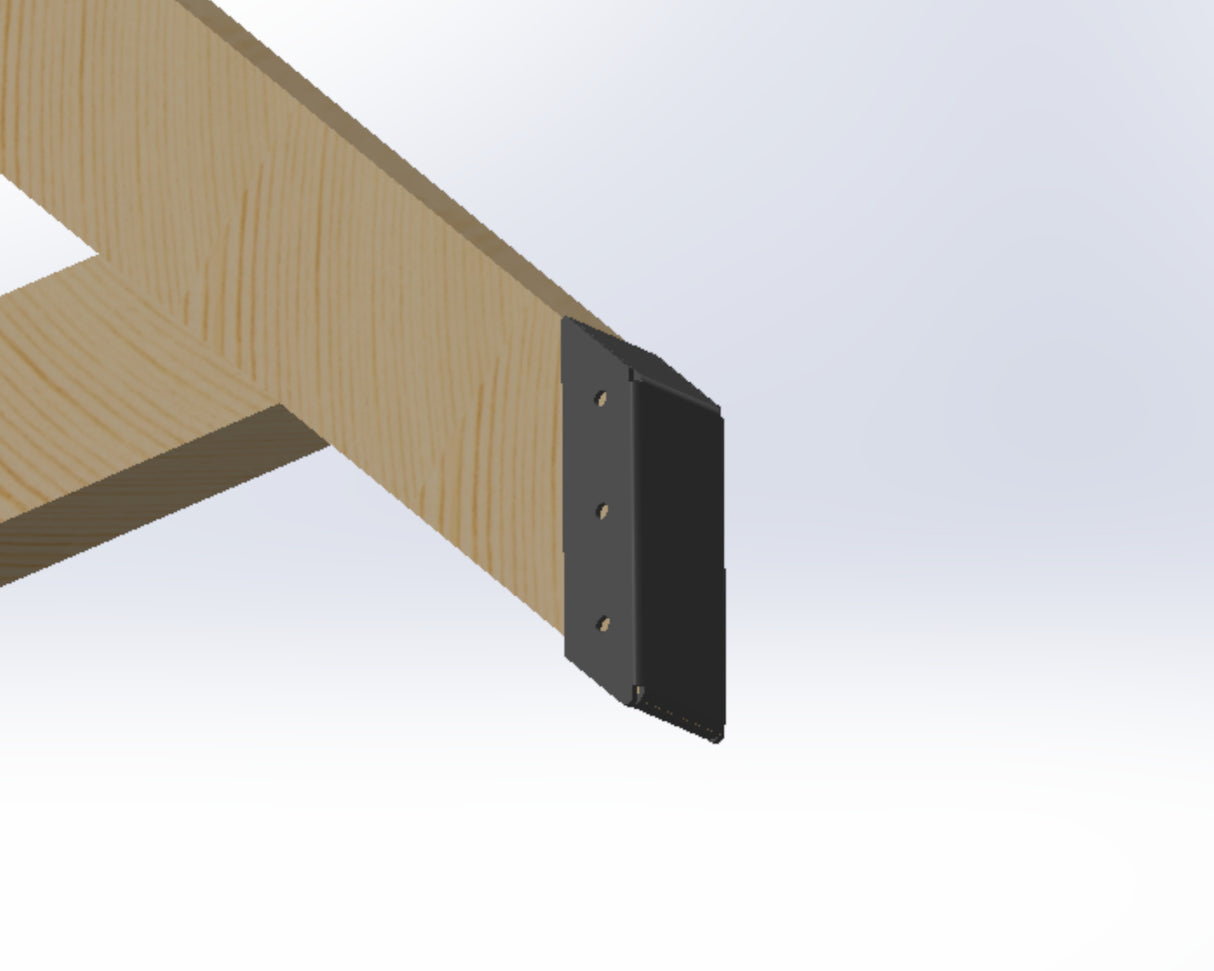 Truss End Cap - TEC - Wood Post Brackets - construction materials - building supports - beam supports - post supports