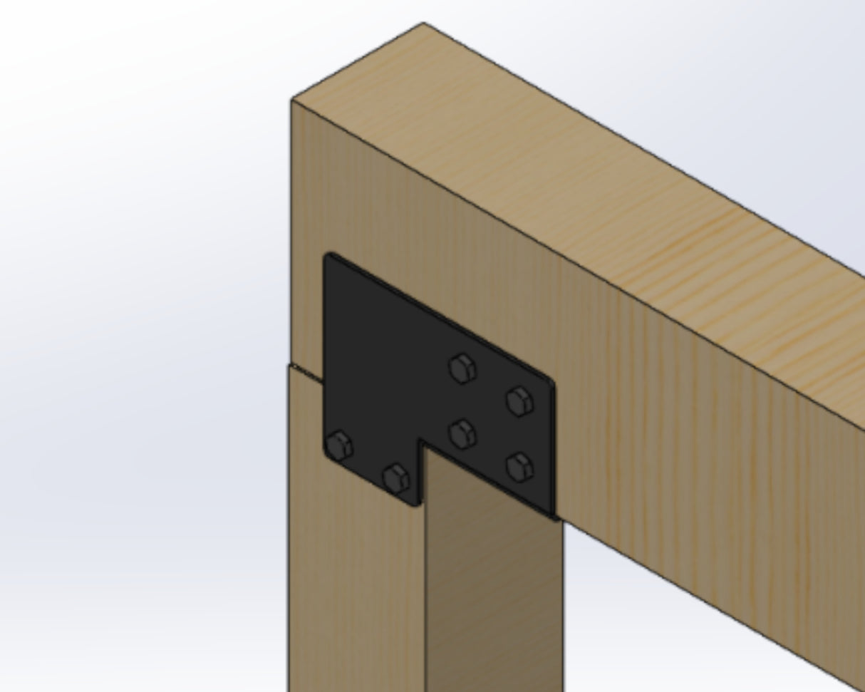 Post to Beam Corner Brace - 6 Inch Beams (PBC5.5)