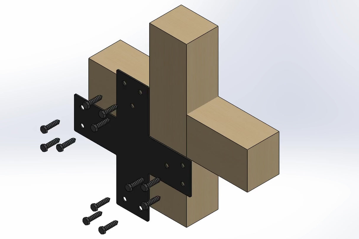 X Bracket - Standard Style - For 4 Inch Lumber