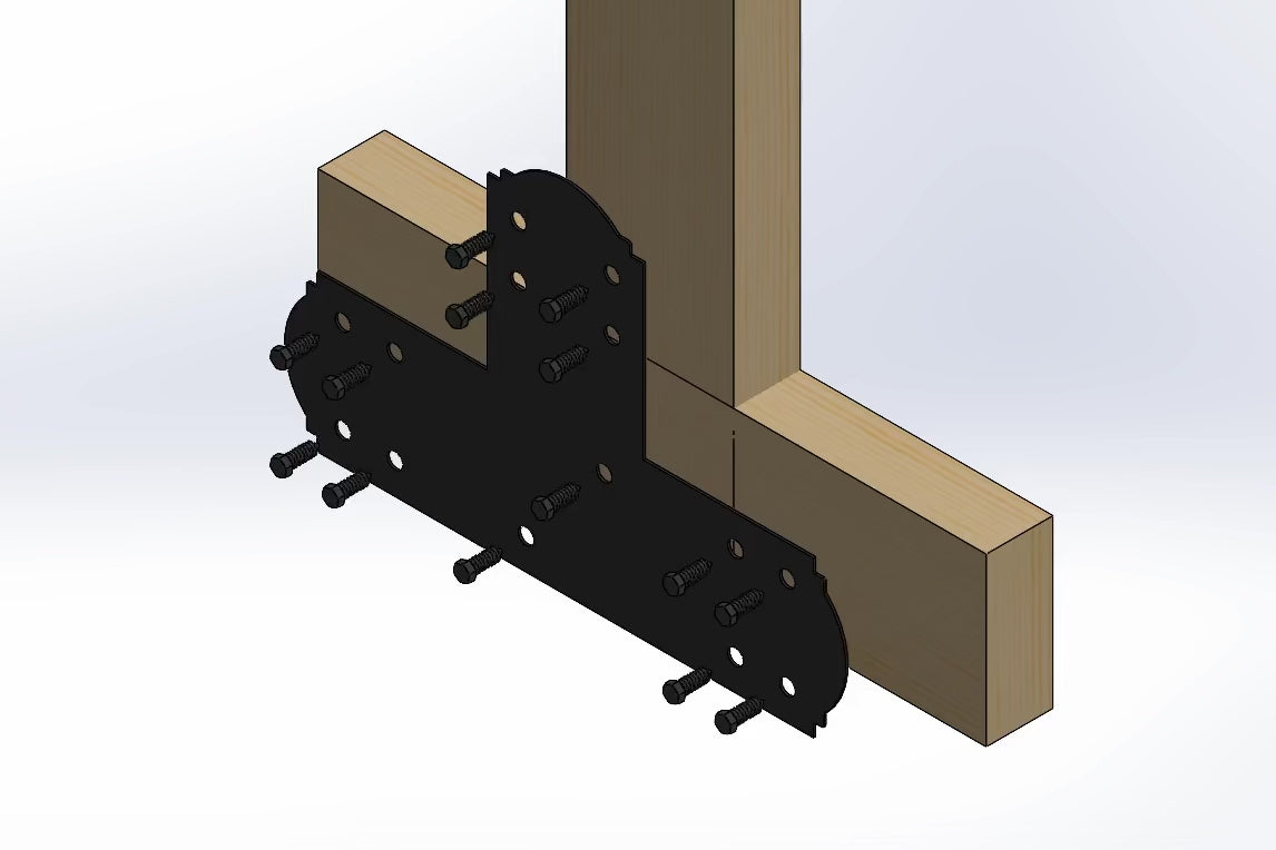 T Bracket - Crowned Style - For 8 Inch Lumber