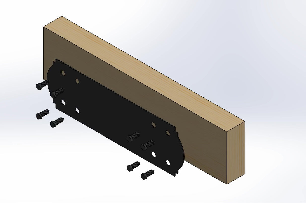 Straight Bracket - Crowned Style - For 8 Inch Lumber