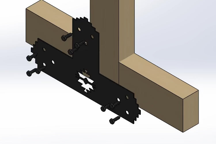 T Bracket - Aztec Style - For 6 Inch Lumber