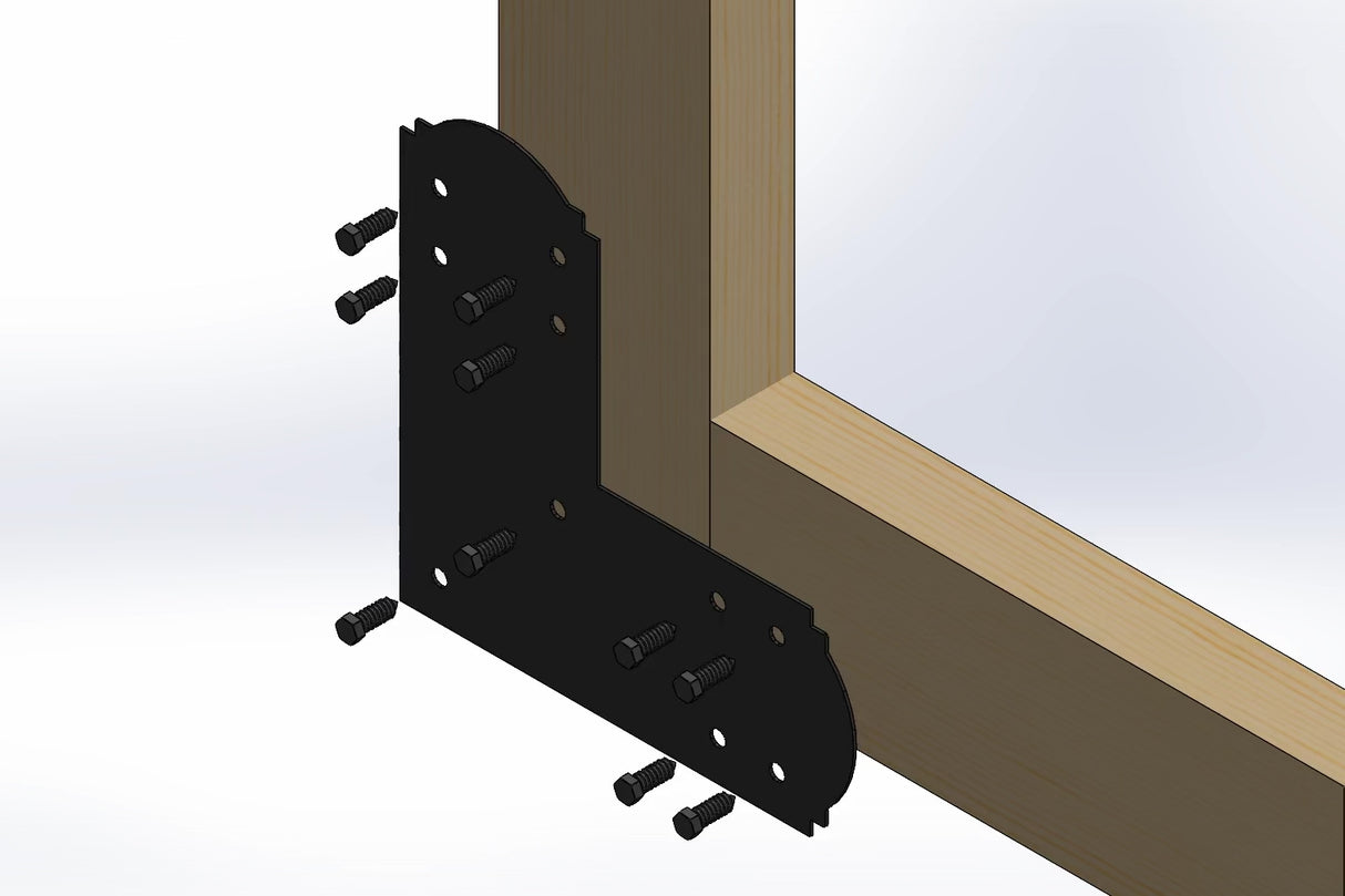 L Bracket - Crowned Style - For 8 Inch Lumber